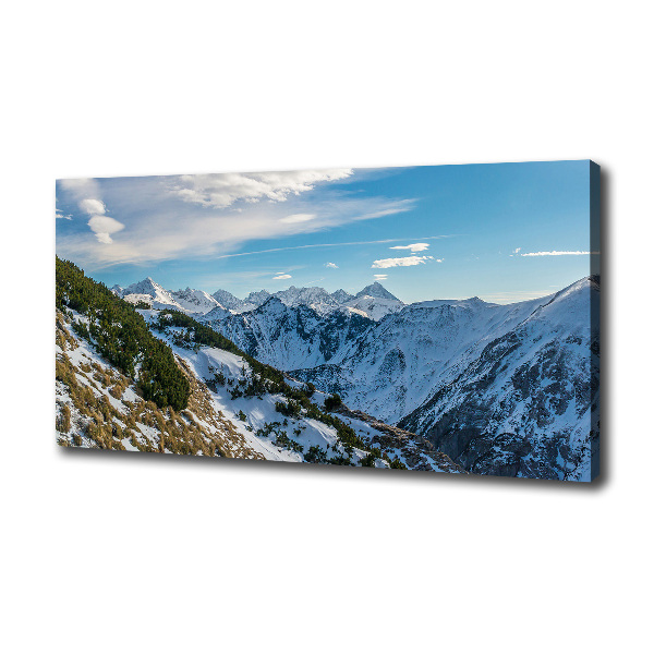 Cuadro canvas con impresión uv duradera horizontal La corona de los montes Tatra