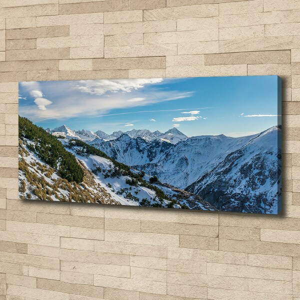 Cuadro canvas con impresión uv duradera horizontal La corona de los montes Tatra