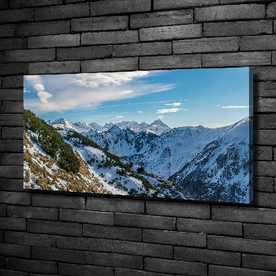 Cuadro canvas con impresión uv duradera horizontal La corona de los montes Tatra