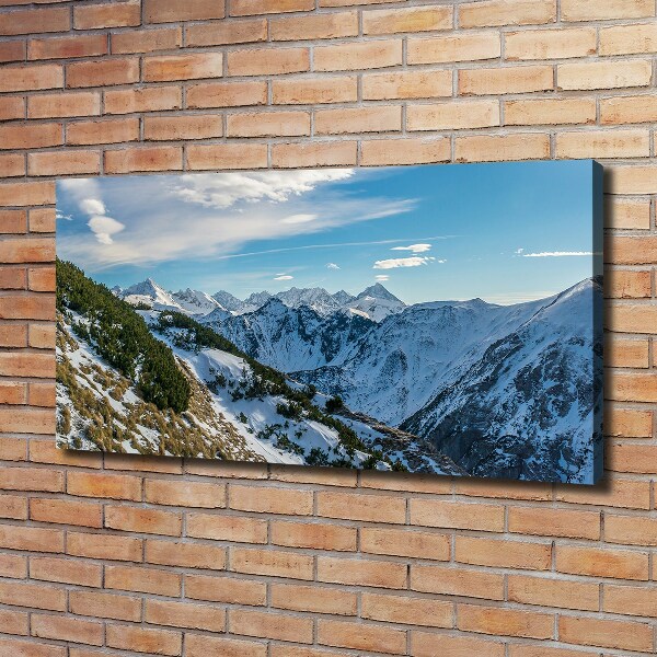 Cuadro canvas con impresión uv duradera horizontal La corona de los montes Tatra