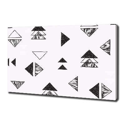 Cuadro canvas moderno de gran formato horizontal Fondo de triángulos