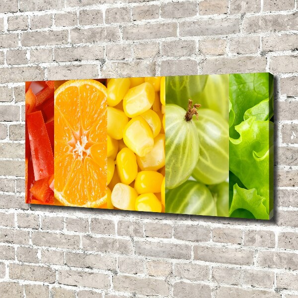 Foto en lienzo con acabado profesional horizontal Frutas y verduras