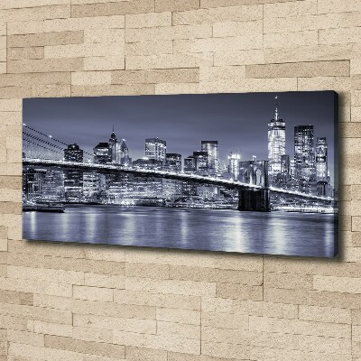 Cuadro canvas con impresión uv duradera horizontal Manhattan Nueva York