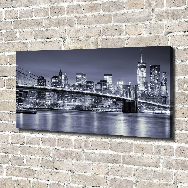 Cuadro canvas con impresión uv duradera horizontal Manhattan Nueva York