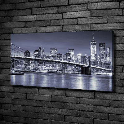 Cuadro canvas con impresión uv duradera horizontal Manhattan Nueva York