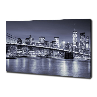 Cuadro canvas con impresión uv duradera horizontal Manhattan Nueva York