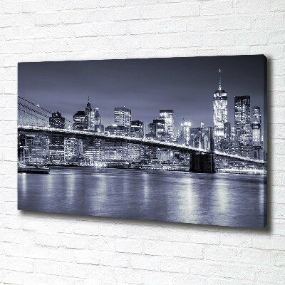 Cuadro canvas con impresión uv duradera horizontal Manhattan Nueva York