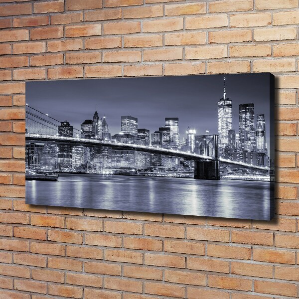 Cuadro canvas con impresión uv duradera horizontal Manhattan Nueva York