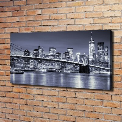 Cuadro canvas con impresión uv duradera horizontal Manhattan Nueva York