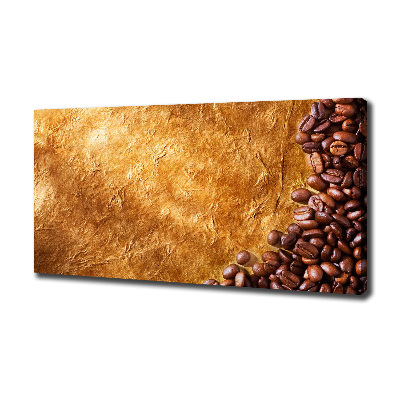 Fotocuadro en lienzo de alta calidad horizontal Granos de café