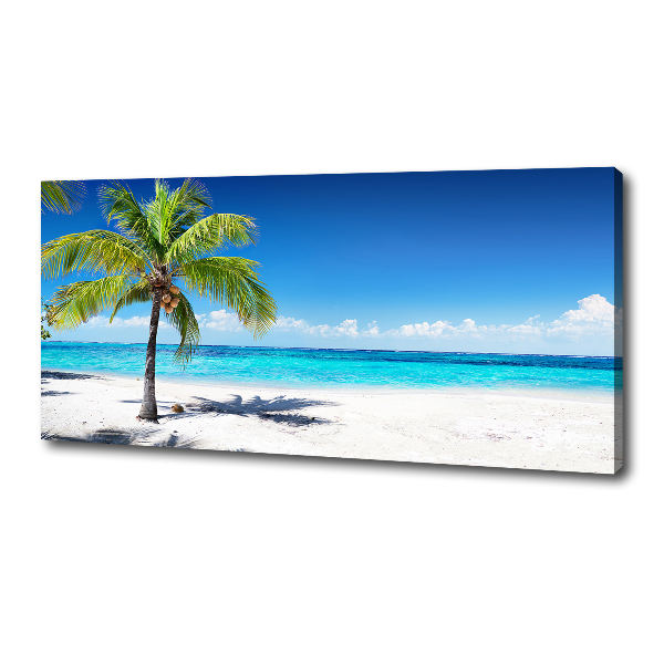 Cuadro canvas con impresión uv duradera horizontal Playa tropical