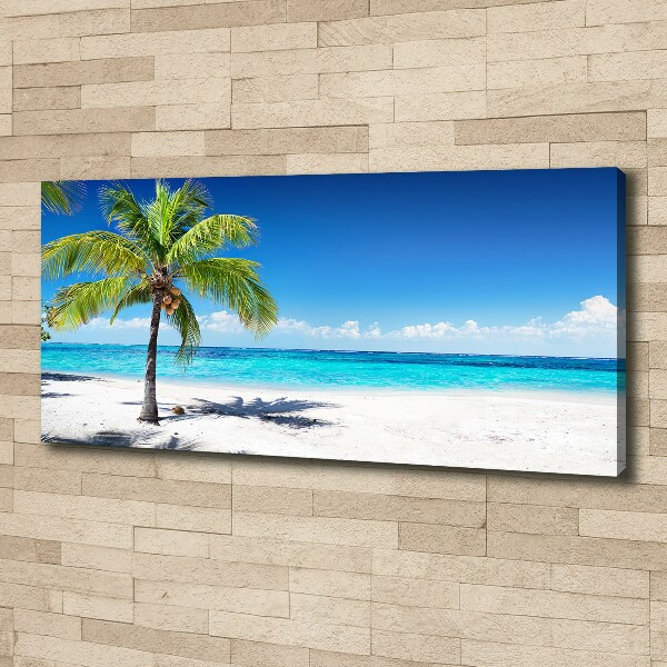 Cuadro canvas con impresión uv duradera horizontal Playa tropical