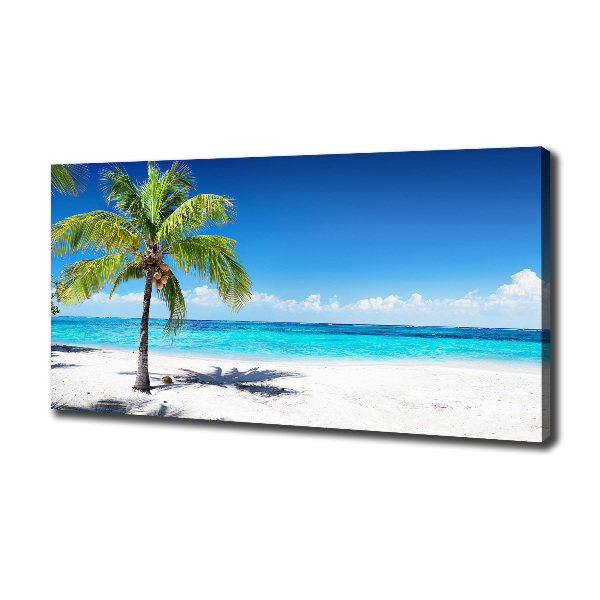Cuadro canvas con impresión uv duradera horizontal Playa tropical