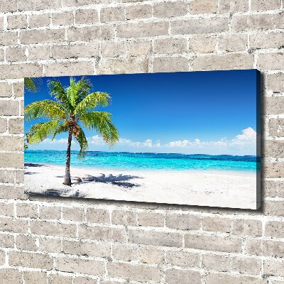 Cuadro canvas con impresión uv duradera horizontal Playa tropical