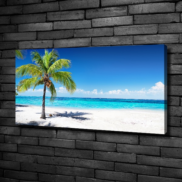 Cuadro canvas con impresión uv duradera horizontal Playa tropical