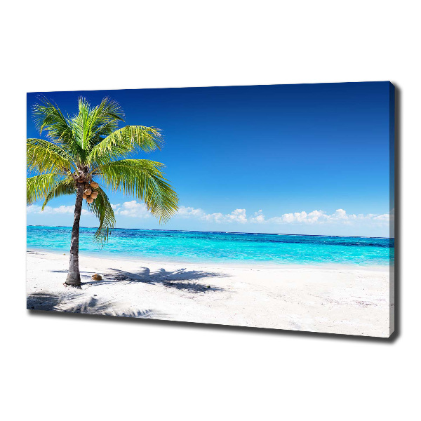Cuadro canvas con impresión uv duradera horizontal Playa tropical