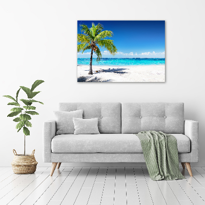 Cuadro canvas con impresión uv duradera horizontal Playa tropical