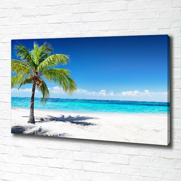 Cuadro canvas con impresión uv duradera horizontal Playa tropical