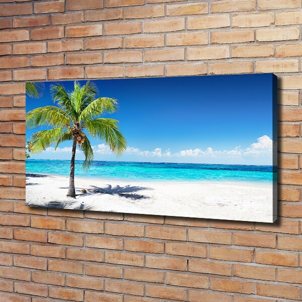 Cuadro canvas con impresión uv duradera horizontal Playa tropical