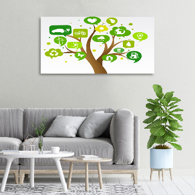 Fotocuadro en lienzo de alta calidad horizontal Árbol ecológico