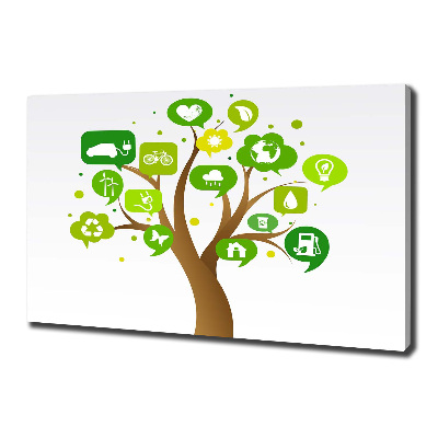 Fotocuadro en lienzo de alta calidad horizontal Árbol ecológico