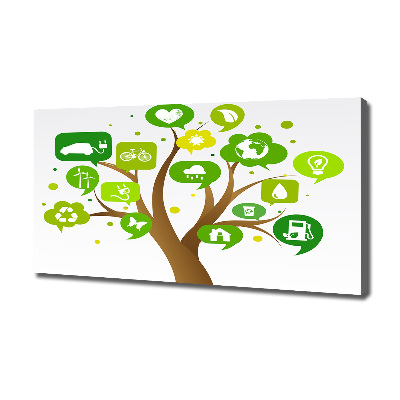 Fotocuadro en lienzo de alta calidad horizontal Árbol ecológico