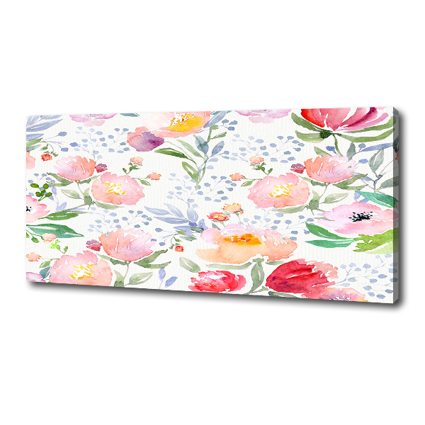 Fotocuadro en lienzo de alta calidad horizontal Amapolas