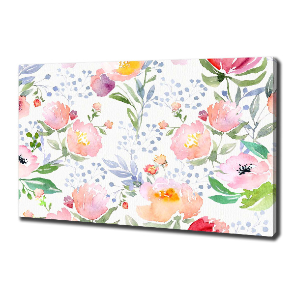 Fotocuadro en lienzo de alta calidad horizontal Amapolas