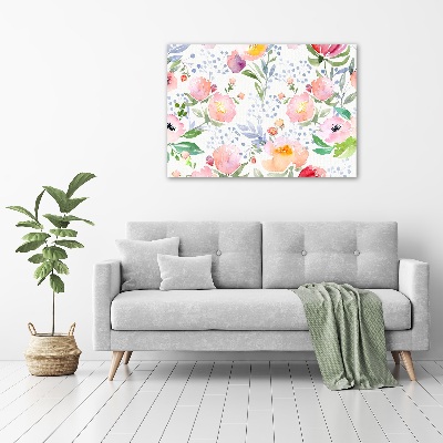 Fotocuadro en lienzo de alta calidad horizontal Amapolas