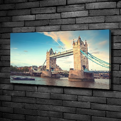 Cuadro canvas moderno de gran formato horizontal Puente de la Torre de Londres