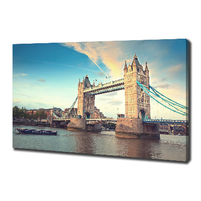 Cuadro canvas moderno de gran formato horizontal Puente de la Torre de Londres