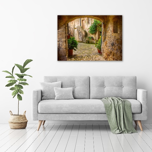 Fotocuadro en lienzo de alta calidad horizontal Una calle con encanto