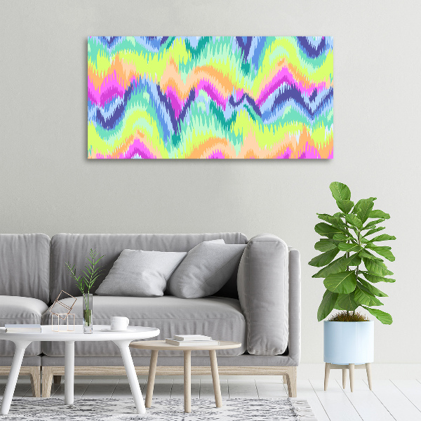Cuadro canvas moderno de gran formato horizontal Fondo de arcoíris
