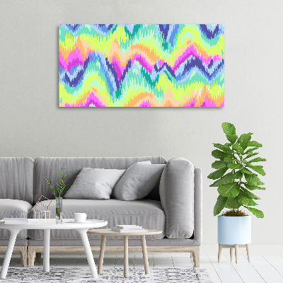Cuadro canvas moderno de gran formato horizontal Fondo de arcoíris