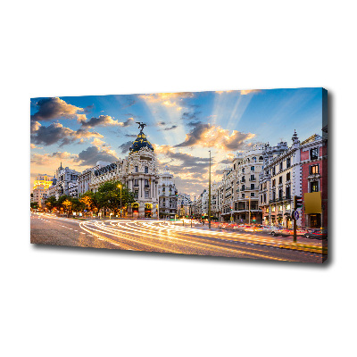 Fotocuadro en lienzo de alta calidad horizontal Madrid, España