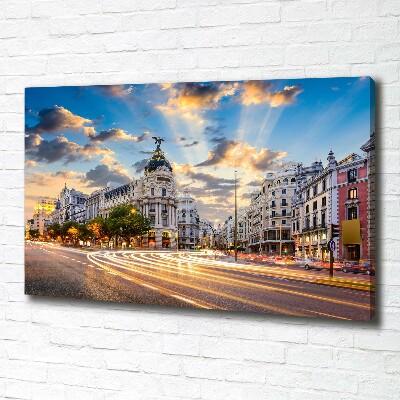 Fotocuadro en lienzo de alta calidad horizontal Madrid, España