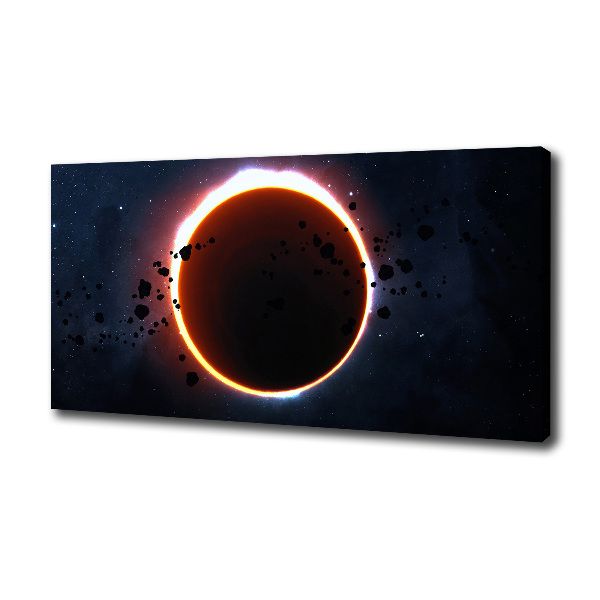 Cuadro canvas moderno de gran formato horizontal Eclipse solar