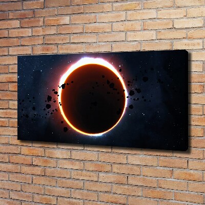 Cuadro canvas moderno de gran formato horizontal Eclipse solar