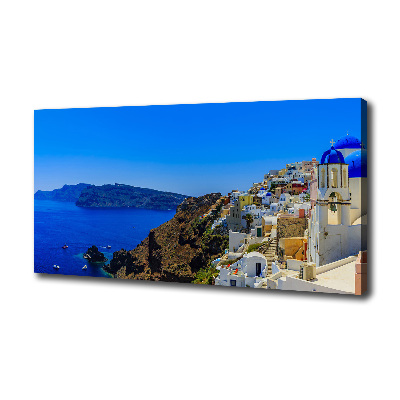 Cuadro canvas con impresión uv duradera horizontal Santorini, Grecia
