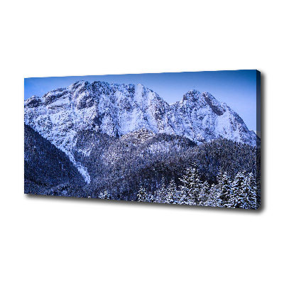 Cuadro canvas moderno de gran formato horizontal Montañas Tatra de Giewont