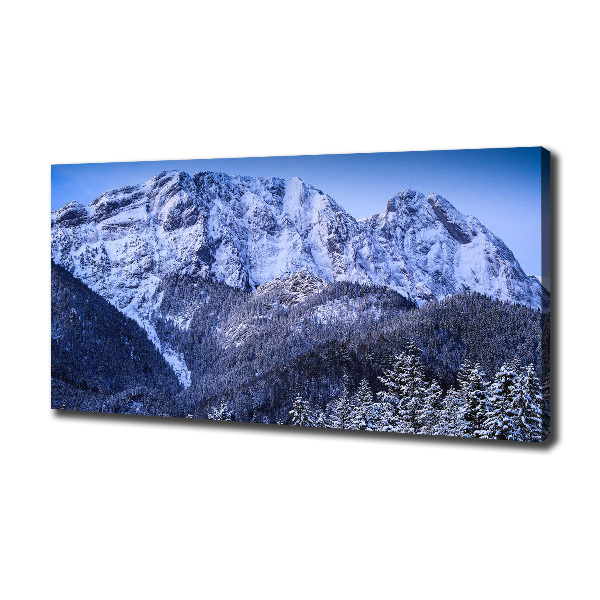 Cuadro canvas moderno de gran formato horizontal Montañas Tatra de Giewont
