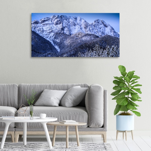 Cuadro canvas moderno de gran formato horizontal Montañas Tatra de Giewont