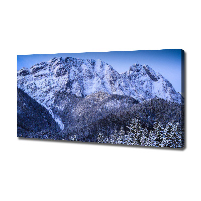 Cuadro canvas moderno de gran formato horizontal Montañas Tatra de Giewont