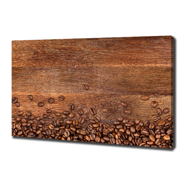 Fotocuadro en lienzo de alta calidad horizontal Granos de café
