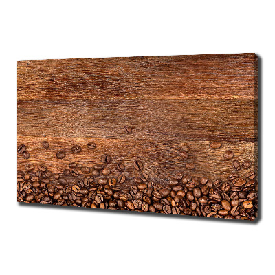 Fotocuadro en lienzo de alta calidad horizontal Granos de café