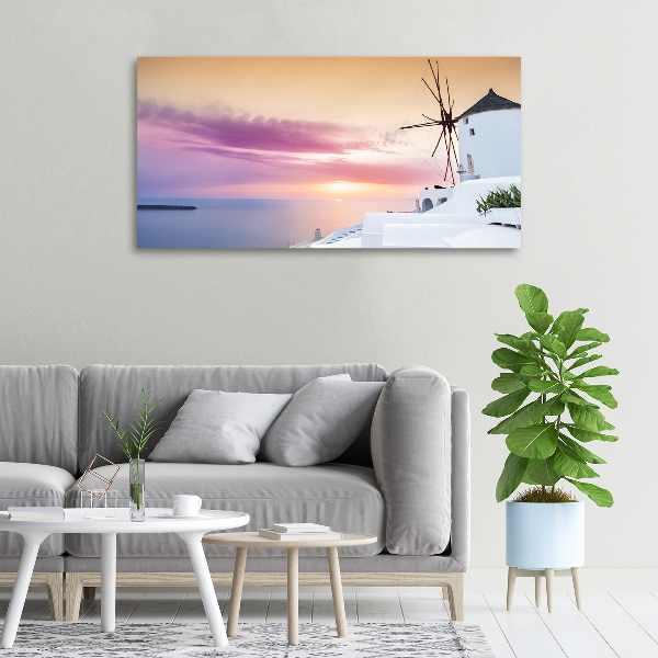 Foto en lienzo con acabado profesional horizontal Santorini, Grecia