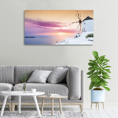 Foto en lienzo con acabado profesional horizontal Santorini, Grecia