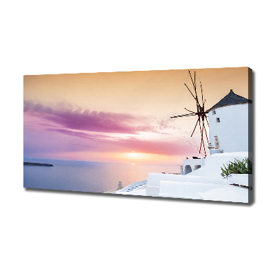 Foto en lienzo con acabado profesional horizontal Santorini, Grecia