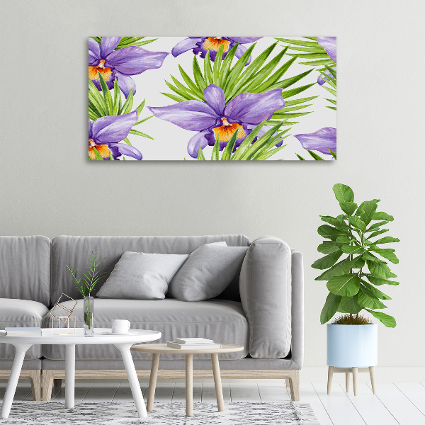 Cuadro canvas con impresión uv duradera horizontal Orquídea