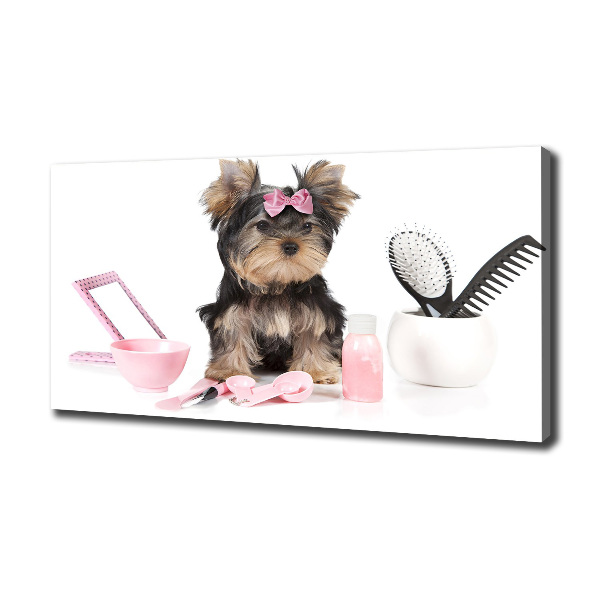 Cuadro canvas moderno de gran formato horizontal Cosméticos de Yorkshire